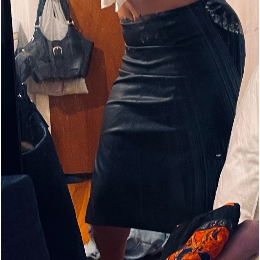 Leather skirt